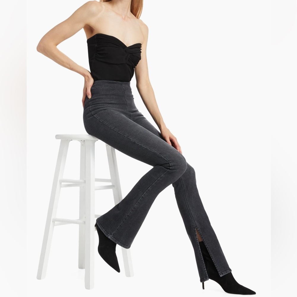NWT EB Denim High Rise Stretch Split Hem Jeggings in Gradeschool